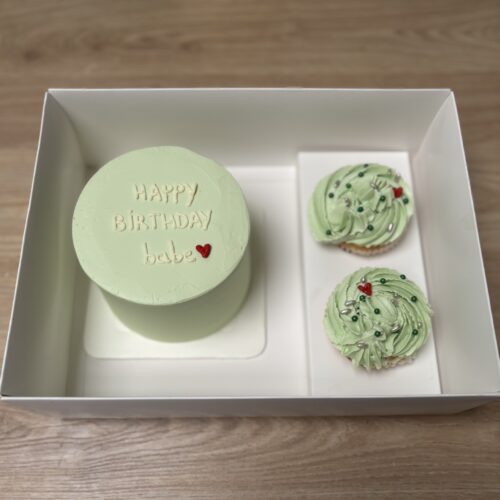 La Bento Cake Box classique : 2 cupcakes
