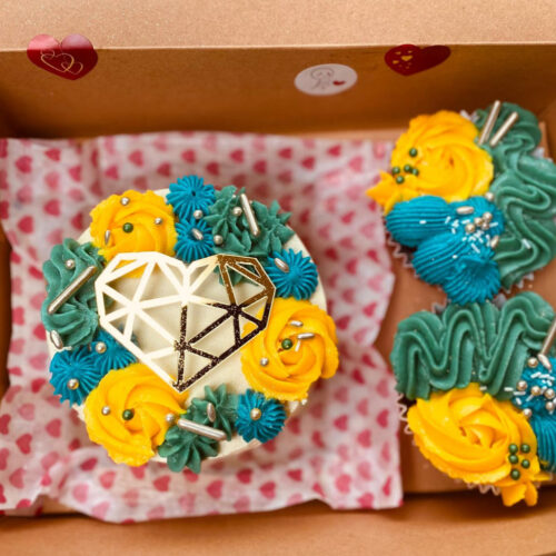 La Bento Cake Box suprême : 2 cupcakes